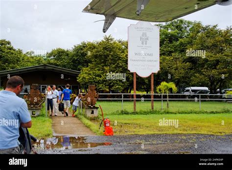 Costa Rica , Tamarindo Airport landing Stock Photo - Alamy