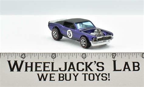 Mustang Boss Hoss Purple Restored Redline Hot Wheels Mattel Vintage RL Wheeljack S Lab