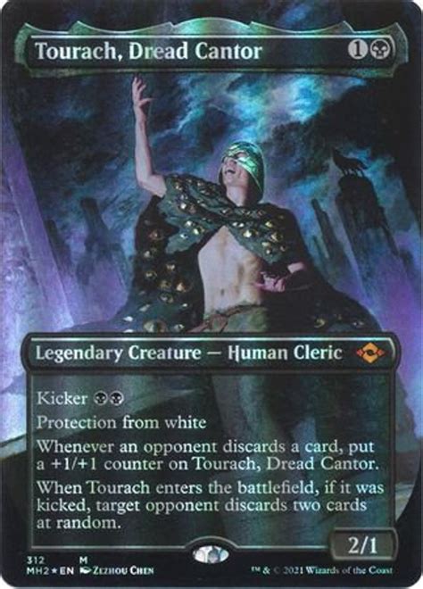 Tourach Dread Cantor 312 Alternate Art Borderless Foil Etsy