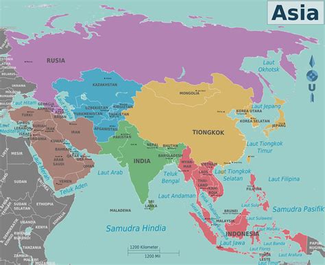 Asia Political Map Hd