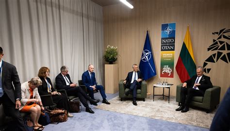 NATO Photo Gallery NATO Secretary General In Lithuania Ahead Of