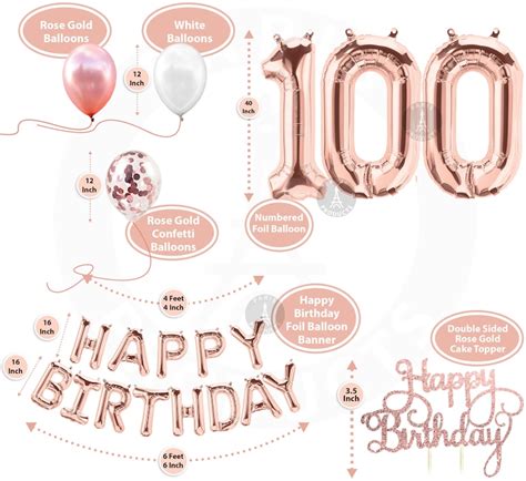 100th Century Birthday Party Decorations Supplies Balloons Etsy