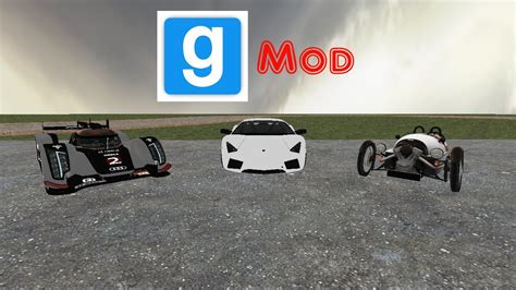 Gmod 3 Cars Showcase Morgan 3 Wheeler Lambo Reventon Audi R18 Tdi Youtube