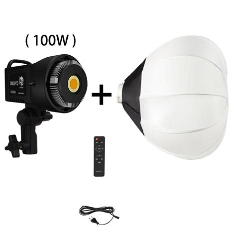 Bowens Mount Softbox Et Quick Ball Lantern Globe Lamp Diffuseur Anneau