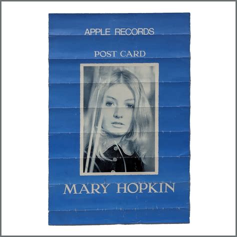 B43176 Mary Hopkin Apple Records Post Card 1969 Promotional Poster