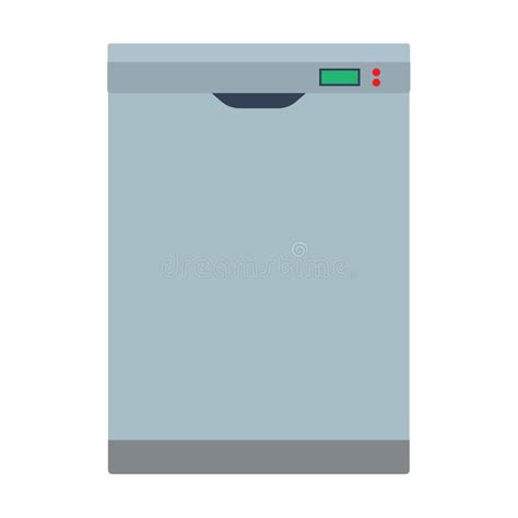 Kitchen Dishwasher Machine Icon Cartoon Stock Illustrations