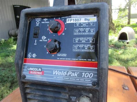 Lincoln Electric Weld Pak 100 115v Wire Feed Welder Bigiron Auctions