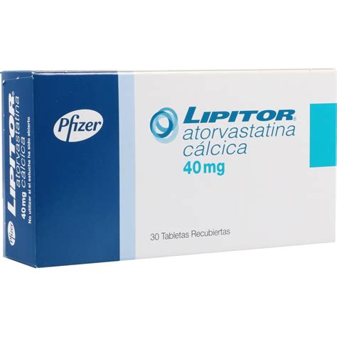 Lipitor 40 Mg Atorvastatina · 30 Tabletas Cruz Verde