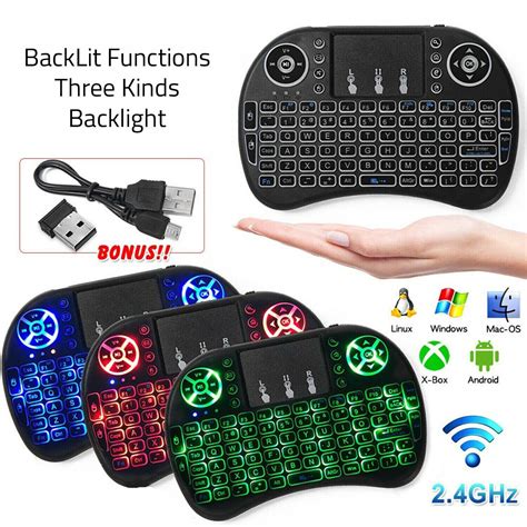 wireless mini keyboard remote control touchpad smart tv