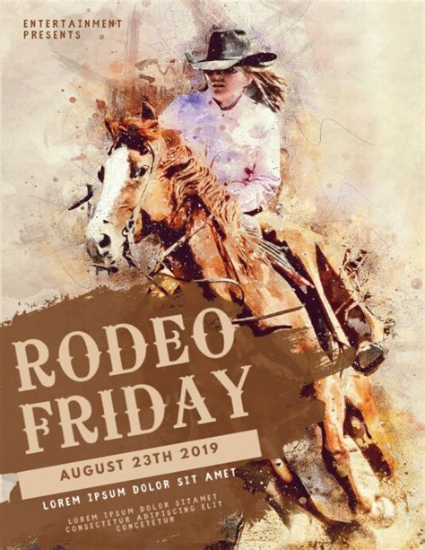 Rodeo Flyer Template