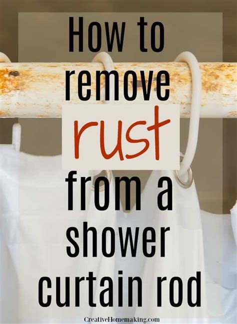 How To Remove Rust From A Shower Rod How To Remove Rust Cleaning