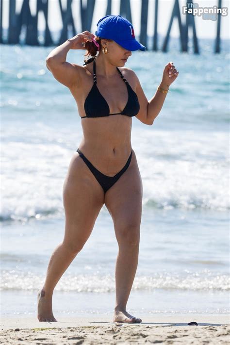 Francia Raisa Shows Off Her Sexy Bikini Body On The Beach With A Gal Pal In Santa Monica