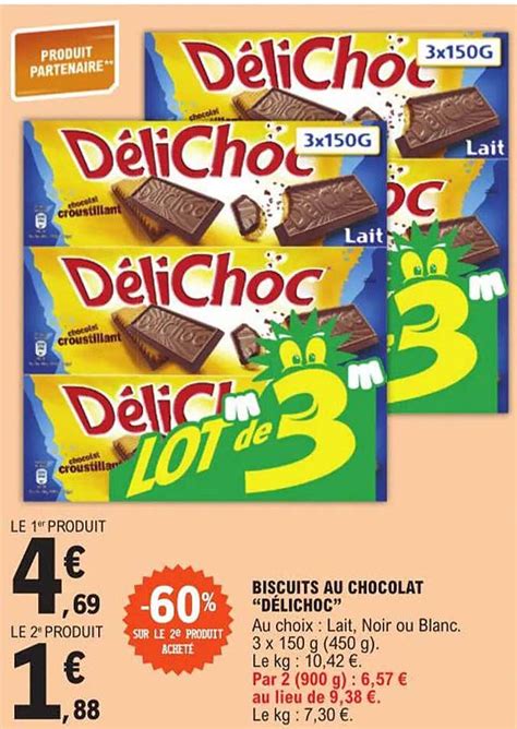 Promo Biscuits Au Chocolat délichoc chez E Leclerc iCatalogue fr