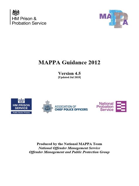 mappa guidance  crimes crime violence
