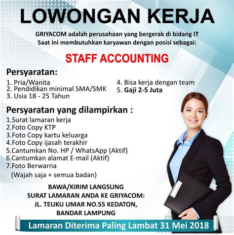 Template Iklan Lowongan Kerja Perumperindo Co Id