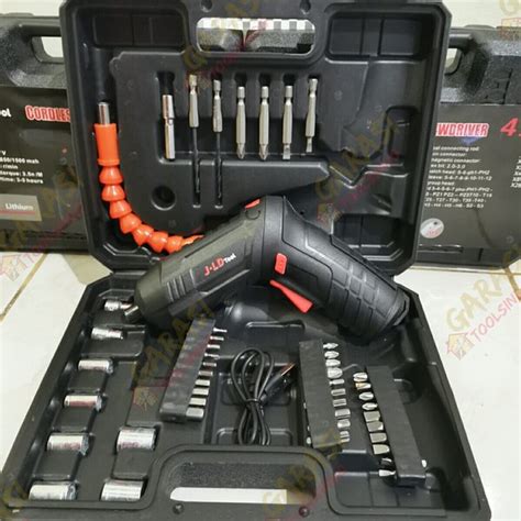 Jual Mesin Bor Obeng Cordless Jld 4 2v Cordless Screwdriver Bor Baterei