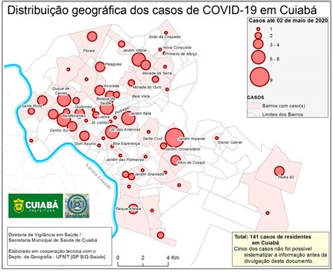 Mais da metade dos bairros de Cuiabá tem casos de Covid 19 confira no