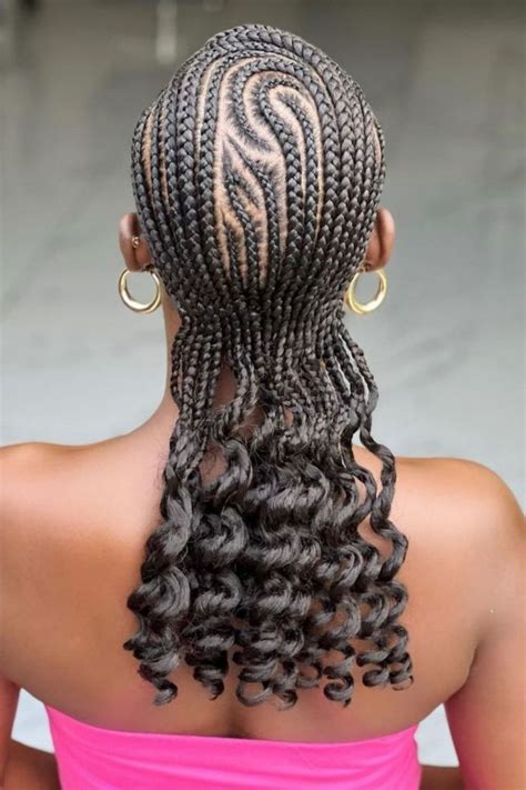 16 Half Cornrows Half Curly Weave Ideas For The Boldest Look In 2024 Cornrows Braids Half