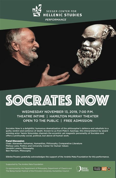 Socrates NOW — Princeton University Humanities Council