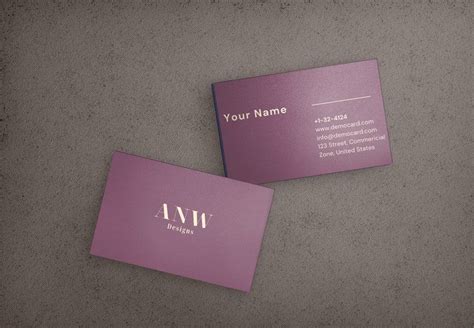 Purple Business Card | Purple Amethyst Design Card | Small Business ...