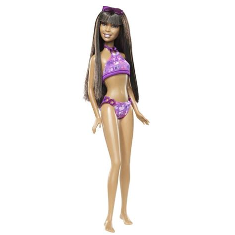 Barbie® Nikki® Doll (AA/Purple Swimsuit) - T7187 BarbiePedia