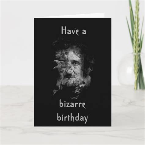 Edgar Allan Poe Birthday Card (dark cover) | Zazzle.com