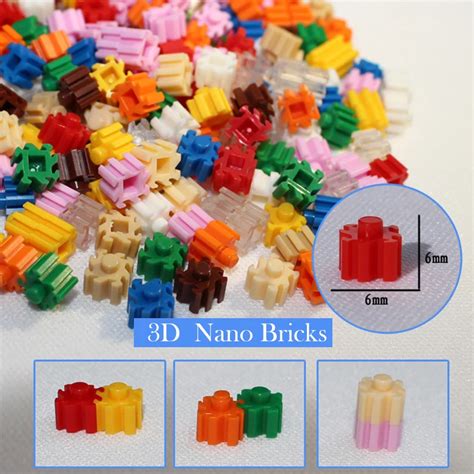 Mini blocs de construction en briques pour enfants 200 pièces 1x1