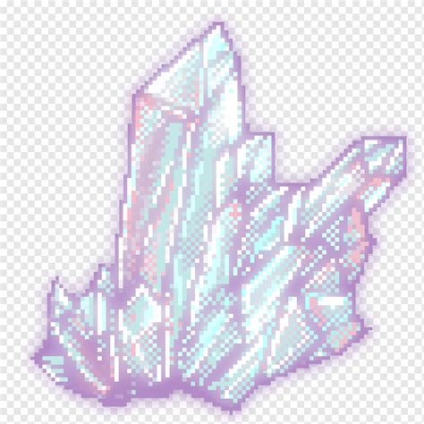 Crystal Pixel Art Crystal Purple Violet Pin Png Pngwing