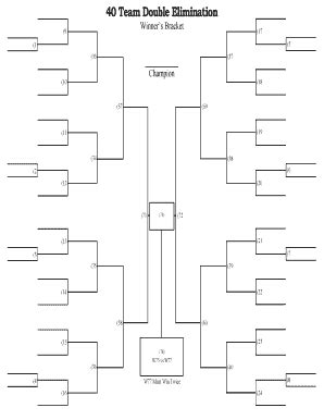 Tournament Bracket Generator | pdfFiller