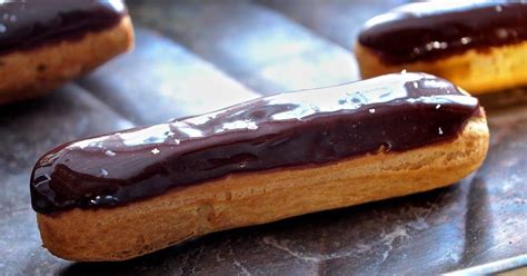 Homemade Eclairs Filled With The Worlds Best Homemade Super Rich Caramel Pastry Cream Topped