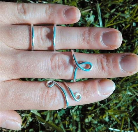 Midi Rings Stackable Rings Sterling Silver Rings Midi Above The Knuckle