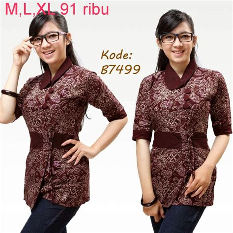 Model Baju Batik Kantor / Model Baju Batik Wanita untuk Kerja - IdeModelBusana.com - Untuk kamu ...