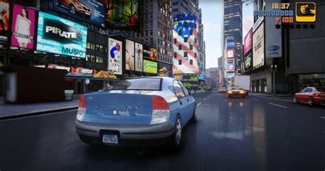 Grand Theft Auto III Unreal Engine 5 Fan Remake Looks Breathtaking In