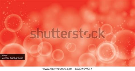 Red Bokeh Abstract Background Design Stock Vector Royalty Free