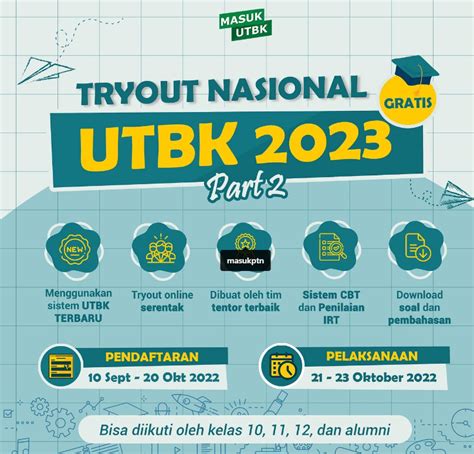 Cek Di Sini Tryout Nasional Utbk 2023 Gratis Idschid