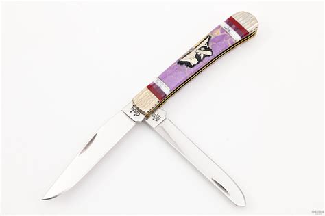 Custom 2 Blade Trapper Brian Yellowhorse Arizona Custom Knives