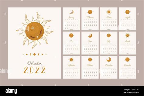 2022 Calendar Aesthetic