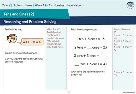 Tens And Ones Using Addition Reasoning And Problem Solving Maths Year