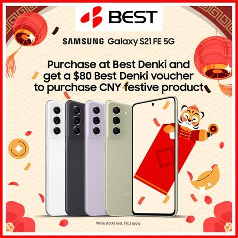 28 Jan 2022 Onward BEST Denki Samsung Galaxy S21 FE 5G Exclusive