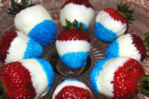 4th Of July Fun With Strawberries Morangos Cobertos Com Chocolate 4