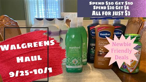 Walgreens Haul Newbie Friendly Deals All For Just