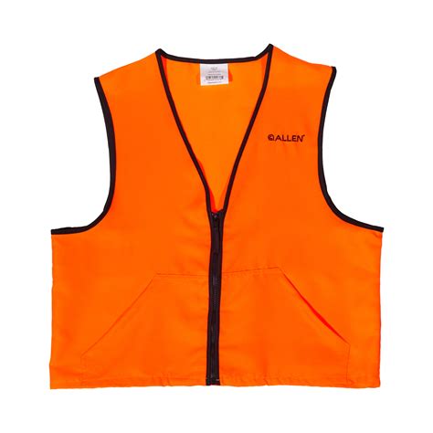 Allen Company Deluxe Blaze Orange Safety And Hunting Vest Medium