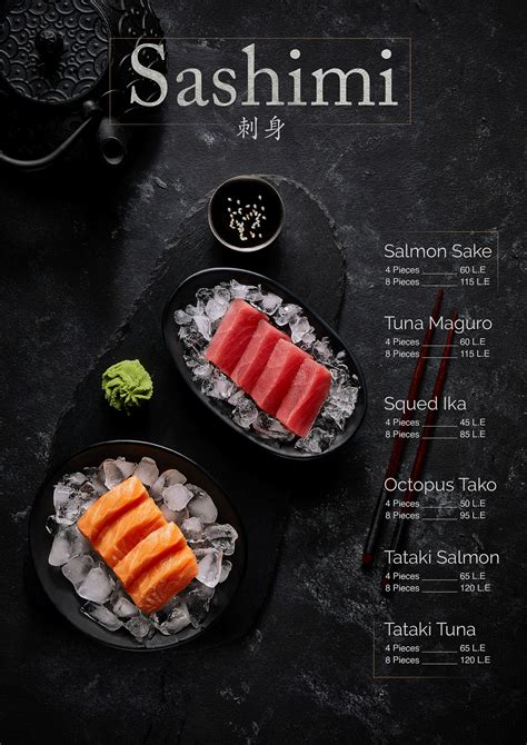 Sushi Town Menu Behance