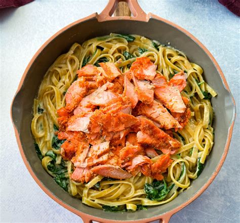 Salmon Fettuccine Alfredo Simple Seafood Recipes