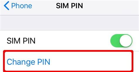 How to Change SIM PIN on iPhone