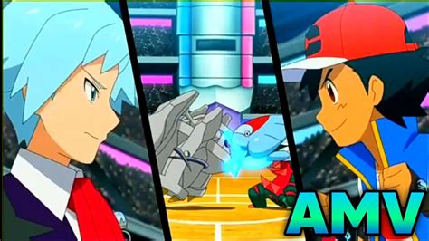 Ash Vs Steven Full Battle Amv Pokemon Journeys Episode 118 Amv The Awakening Youtube