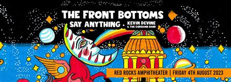 The Front Bottoms Tickets Th August Red Rocks Amphitheatre