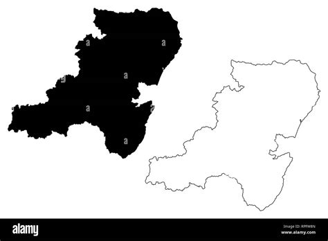 Aberdeenshire (United Kingdom, Scotland, Local government in Scotland) map vector illustration ...