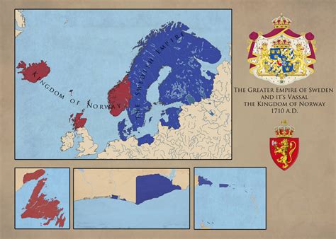 The Greater Swedish Empire And Its Colonies 1710 By Jonathanthezero On