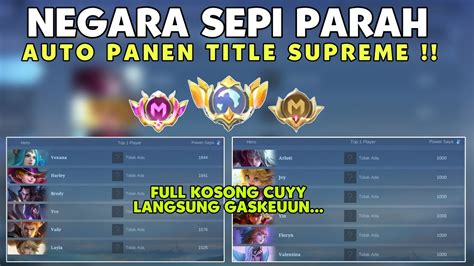 AUTO SUPREME LOKASI MMR MOBILE LEGENDS PALING RENDAH LOKASI SEPI FAKE